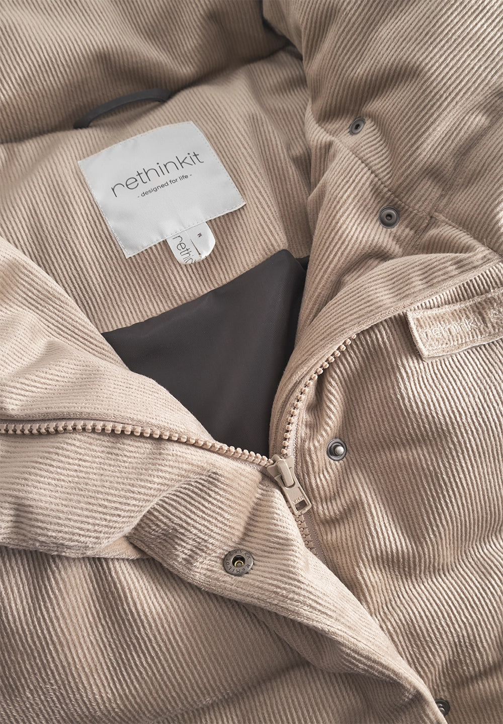 Boxy Corduroy Jacket, Cream