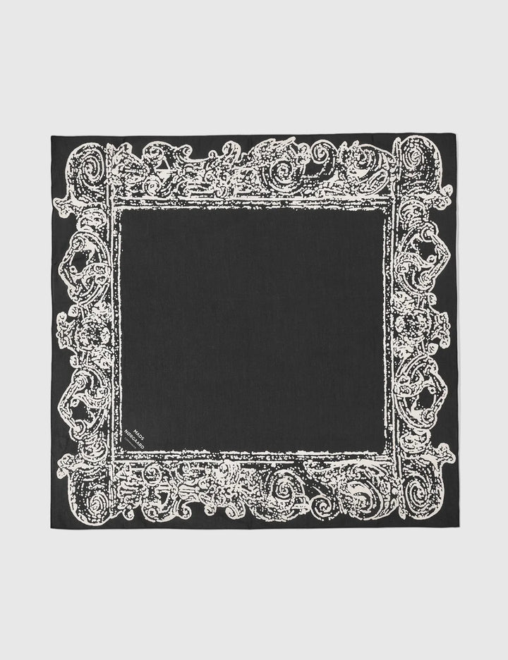 Soft Cotton Scarf - Frame Black