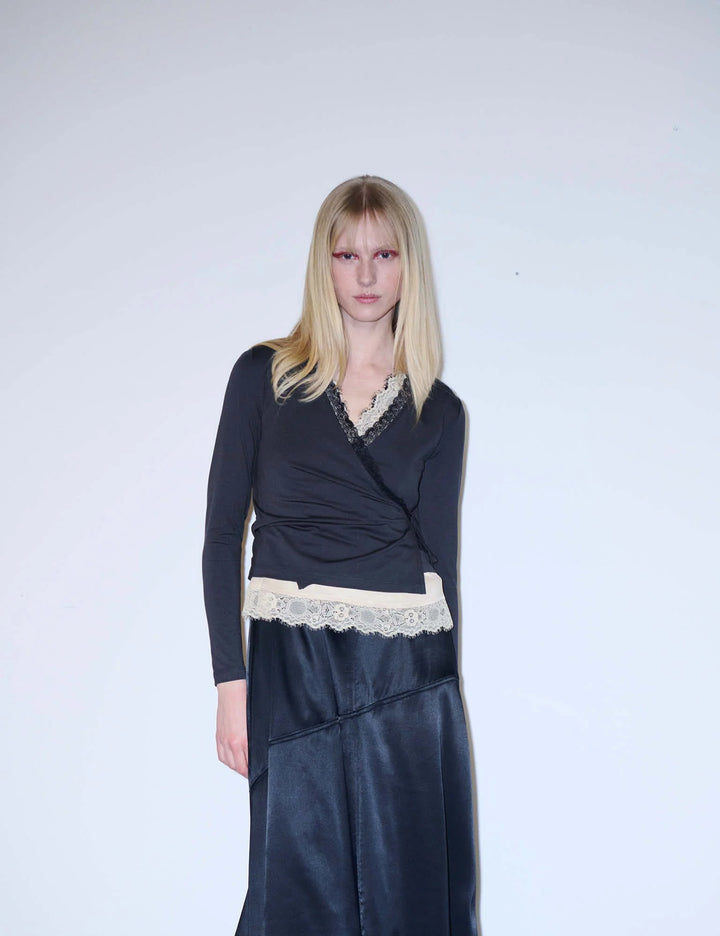 Wrap Susi Top - Black
