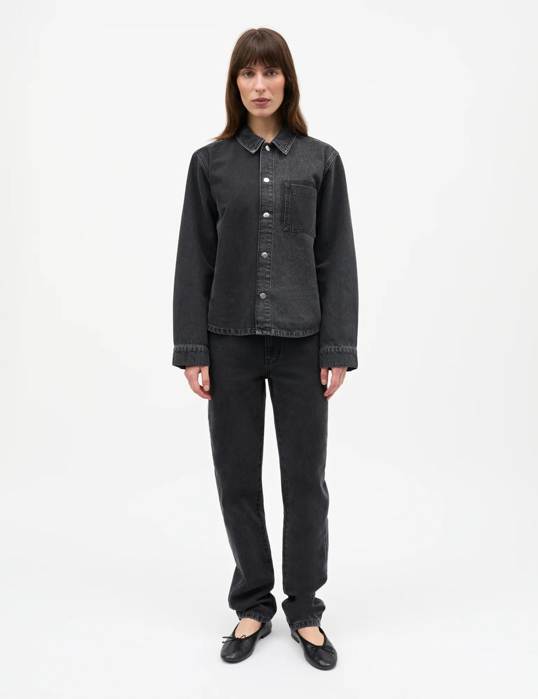 Salvo Denim Crash Shirt - Washed Black