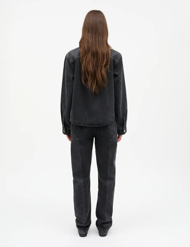 Salvo Denim Crash Shirt - Washed Black