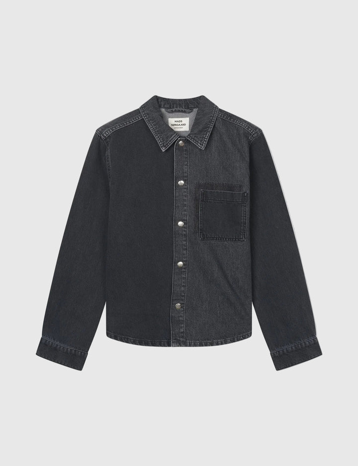 Salvo Denim Crash Shirt - Washed Black