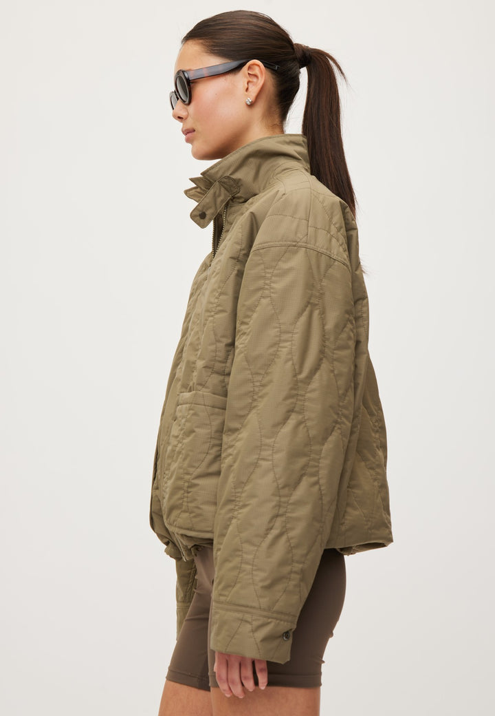 Quilted Jacket Field - Dusty Green
