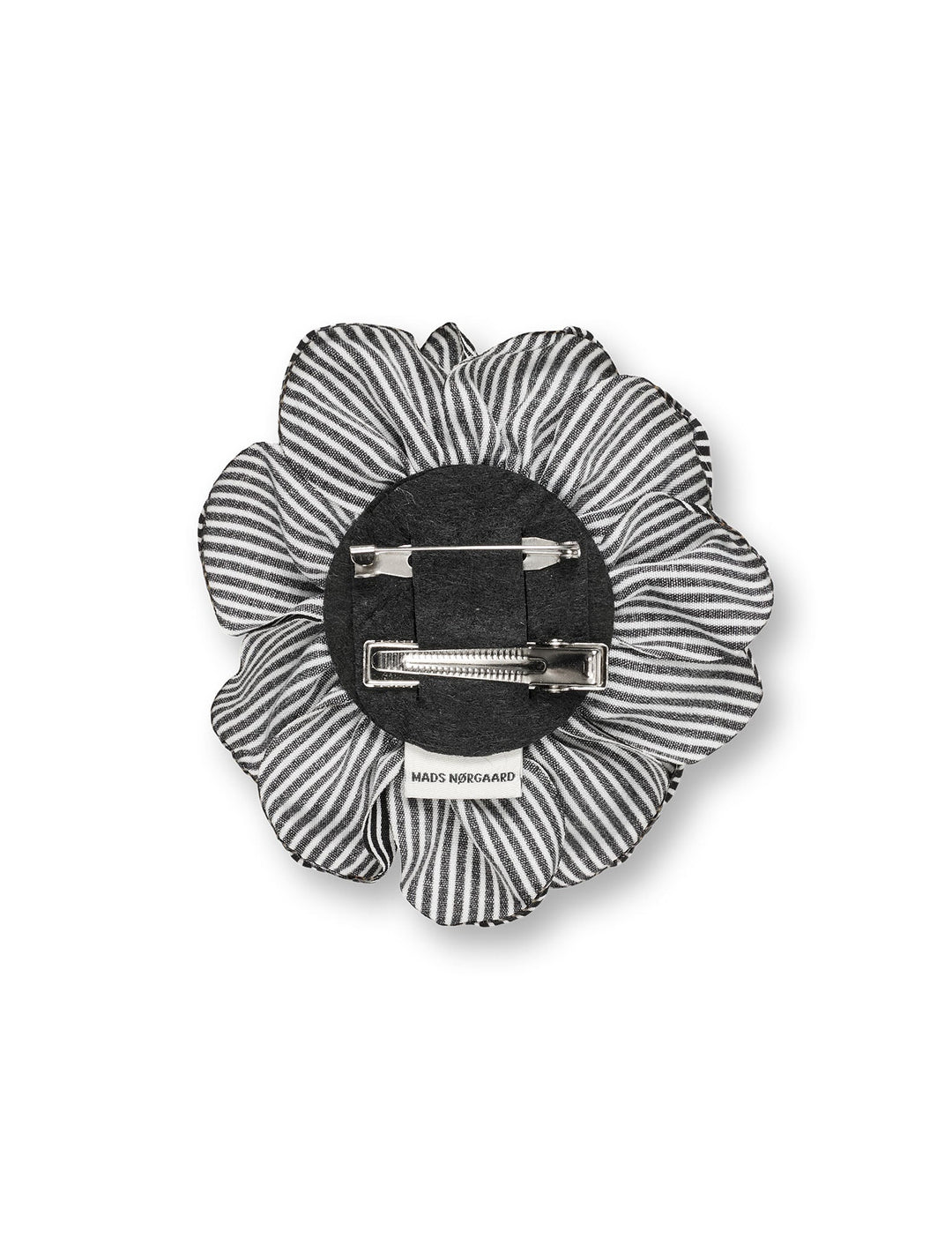 MN Rose Brooch - Stripe Black