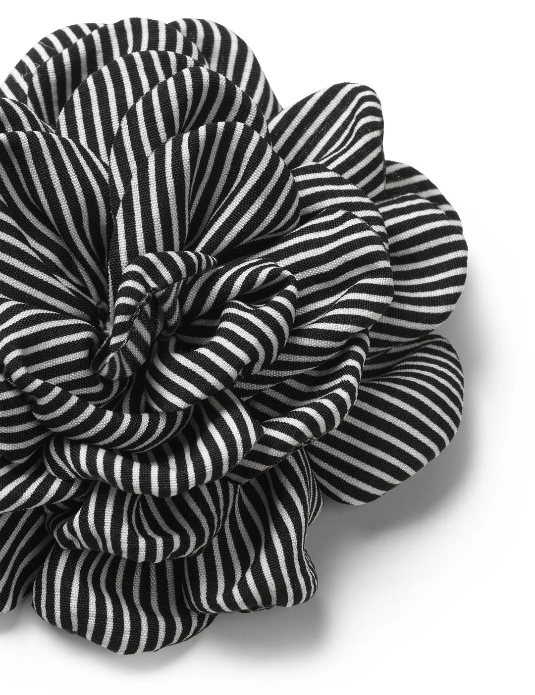 MN Rose Brooch - Stripe Black