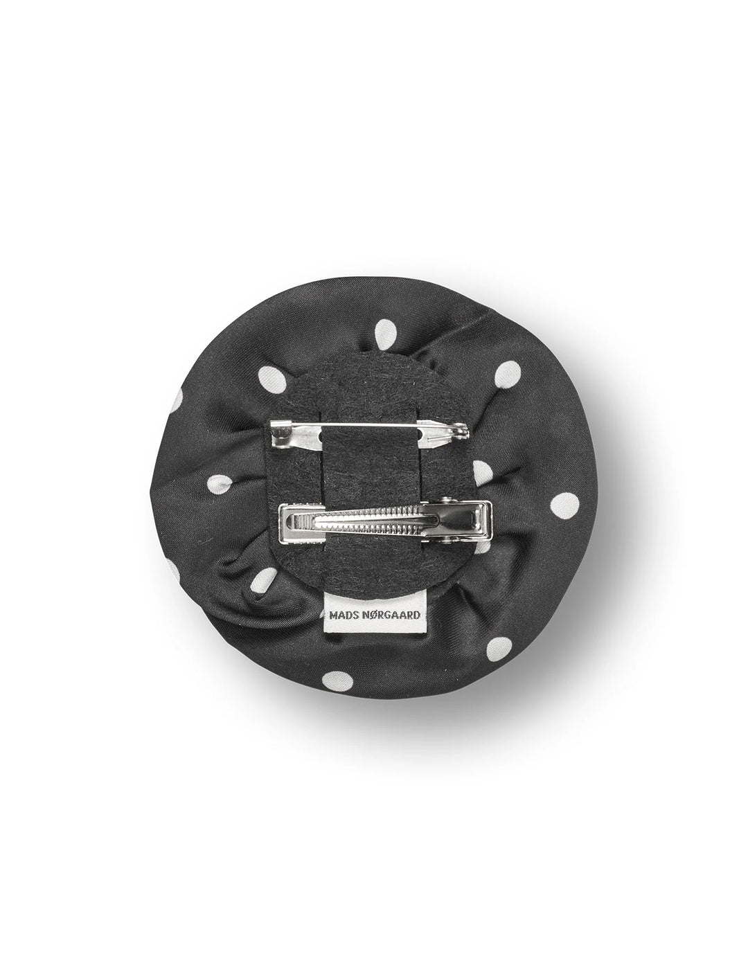MN Rose Brooch - Dots Black