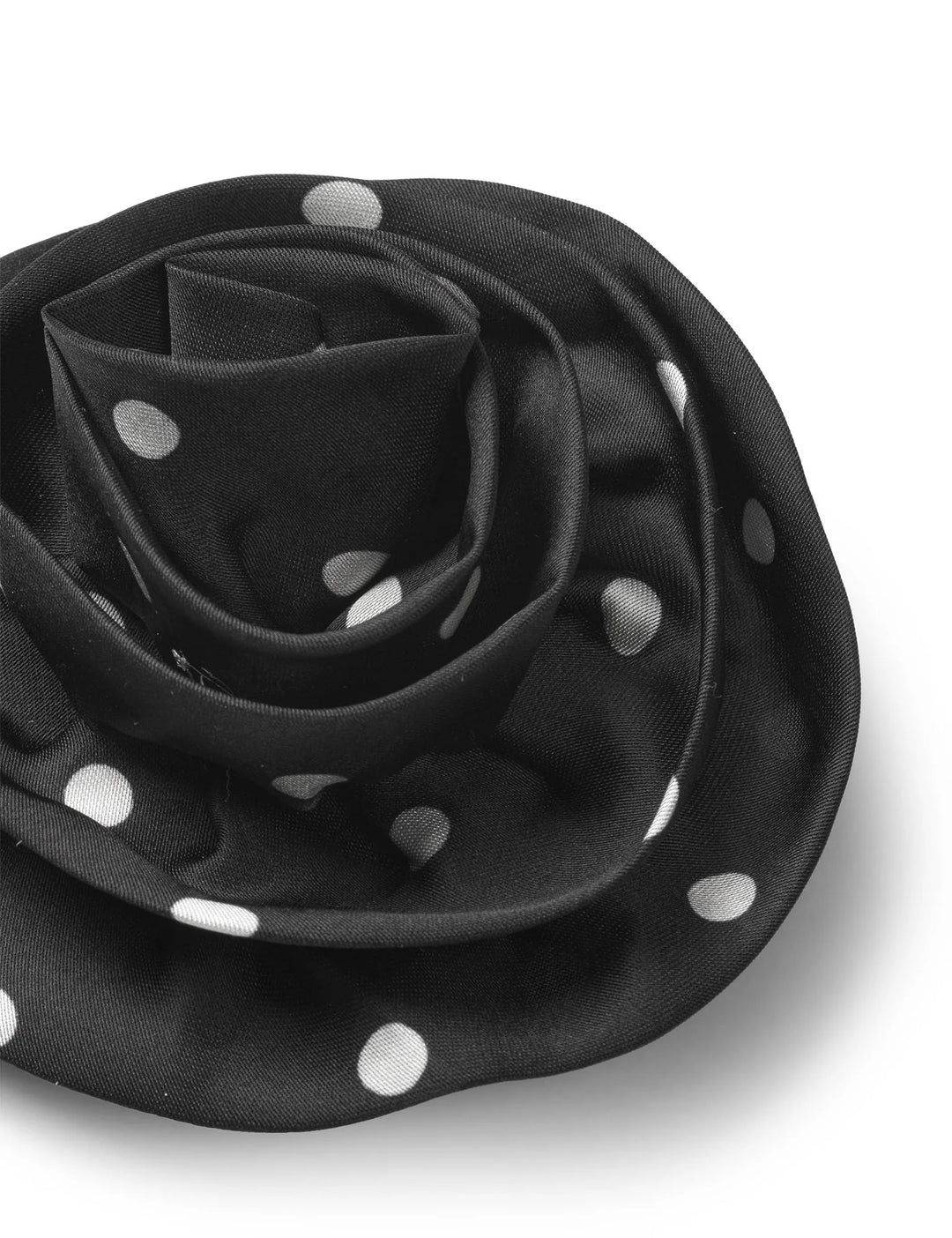 MN Rose Brooch - Dots Black