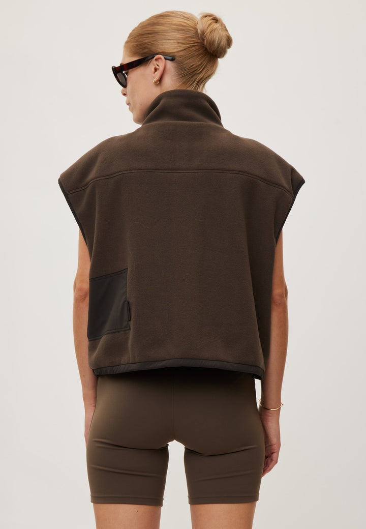 Gilet Polar Fleece Campfire - Coffee