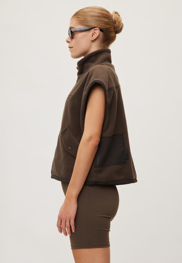 Gilet Polar Fleece Campfire - Coffee