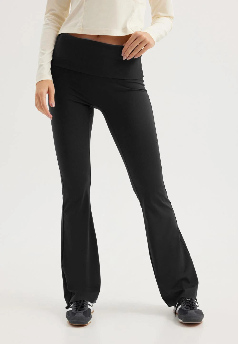 Butter Soft Flare Tights All day, Black