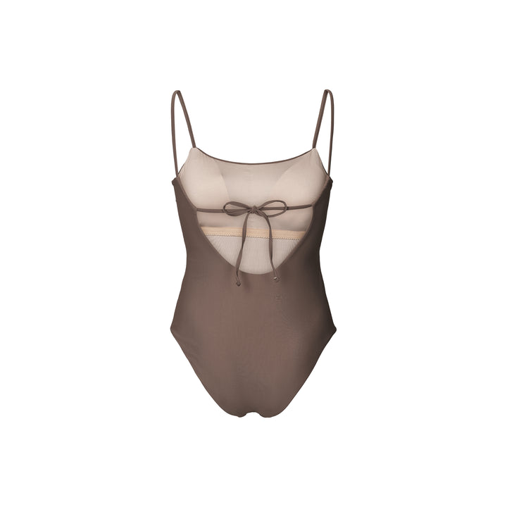 Swimsuit Bandeau Bay, Walnut