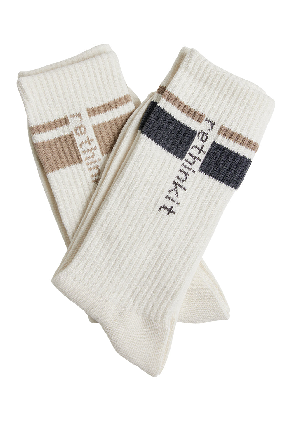 Rethinkit Striped Crew Socks 2 Pack