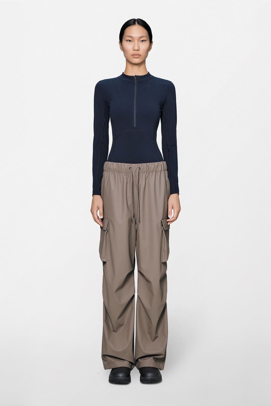 Pocket Rain Pants Wide, Cinder