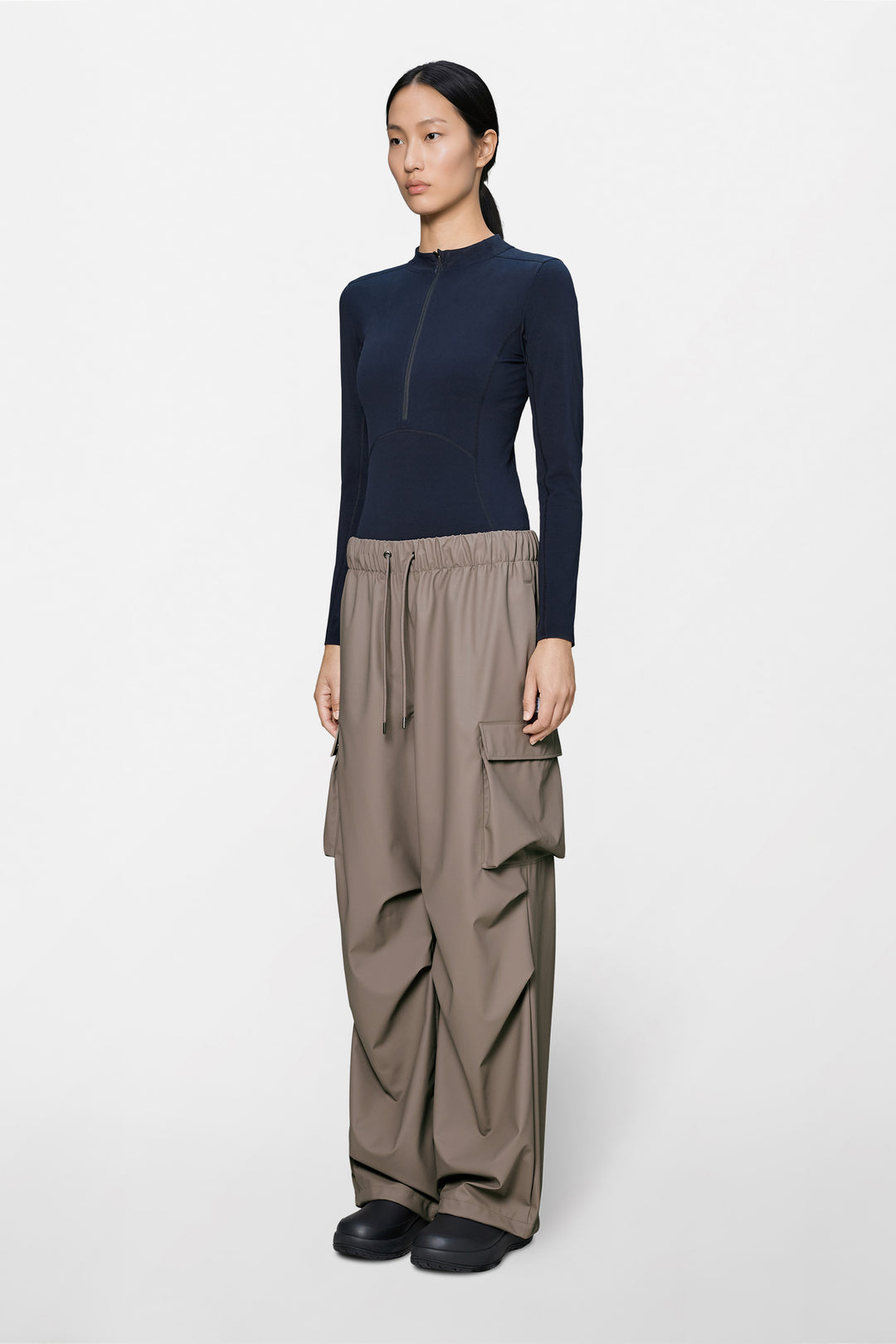 Pocket Rain Pants Wide, Cinder