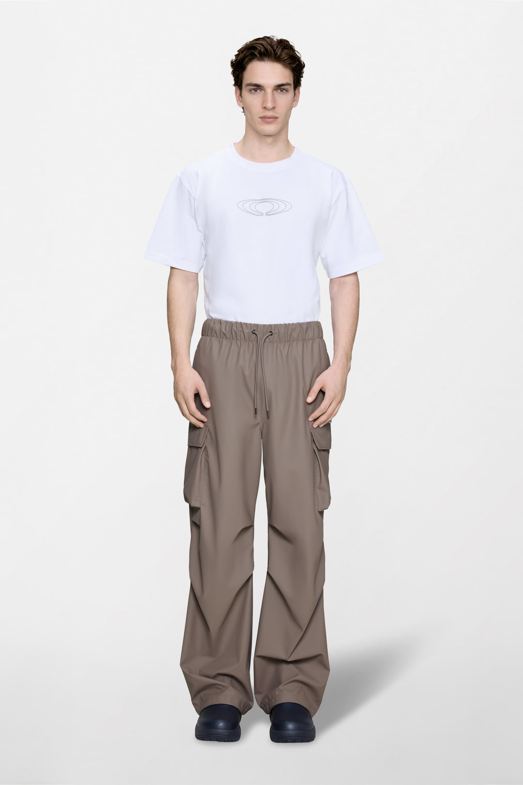 Pocket Rain Pants Wide, Cinder