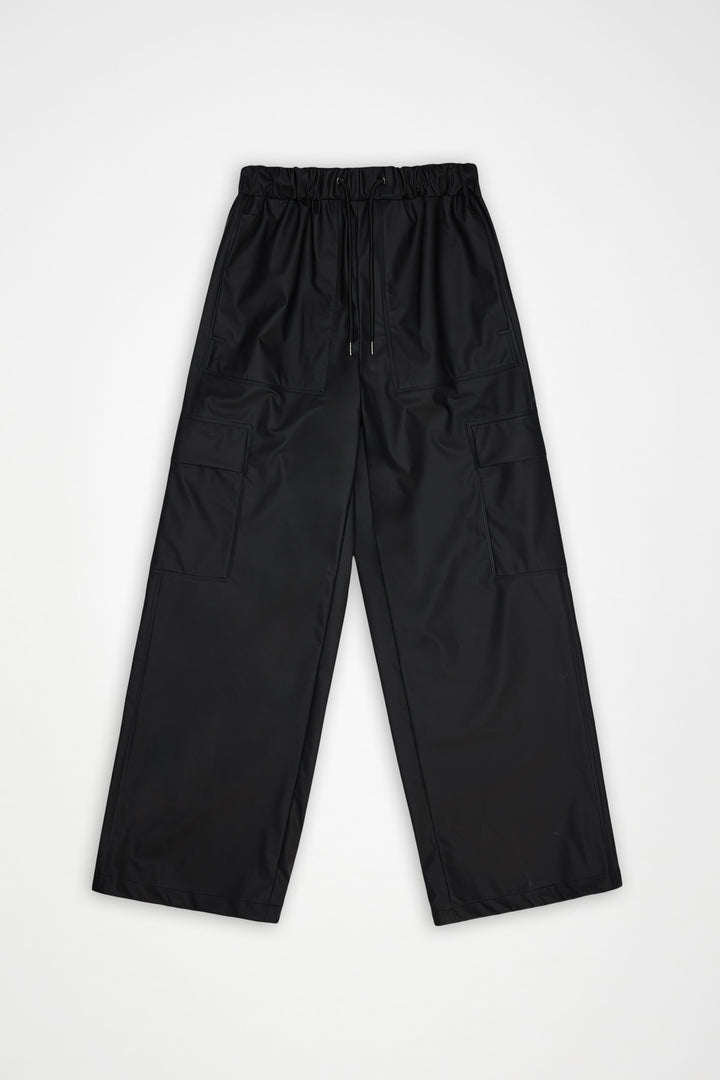 Cargo Rain Pants Wide, Black