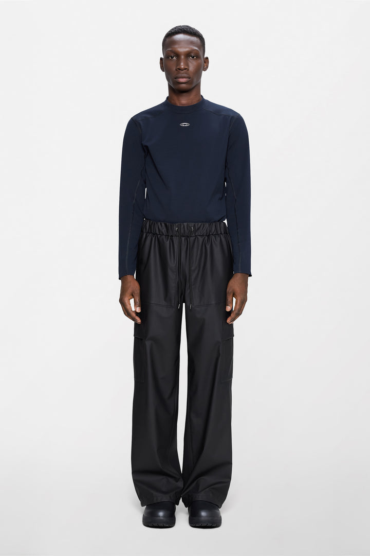 Cargo Rain Pants Wide, Black