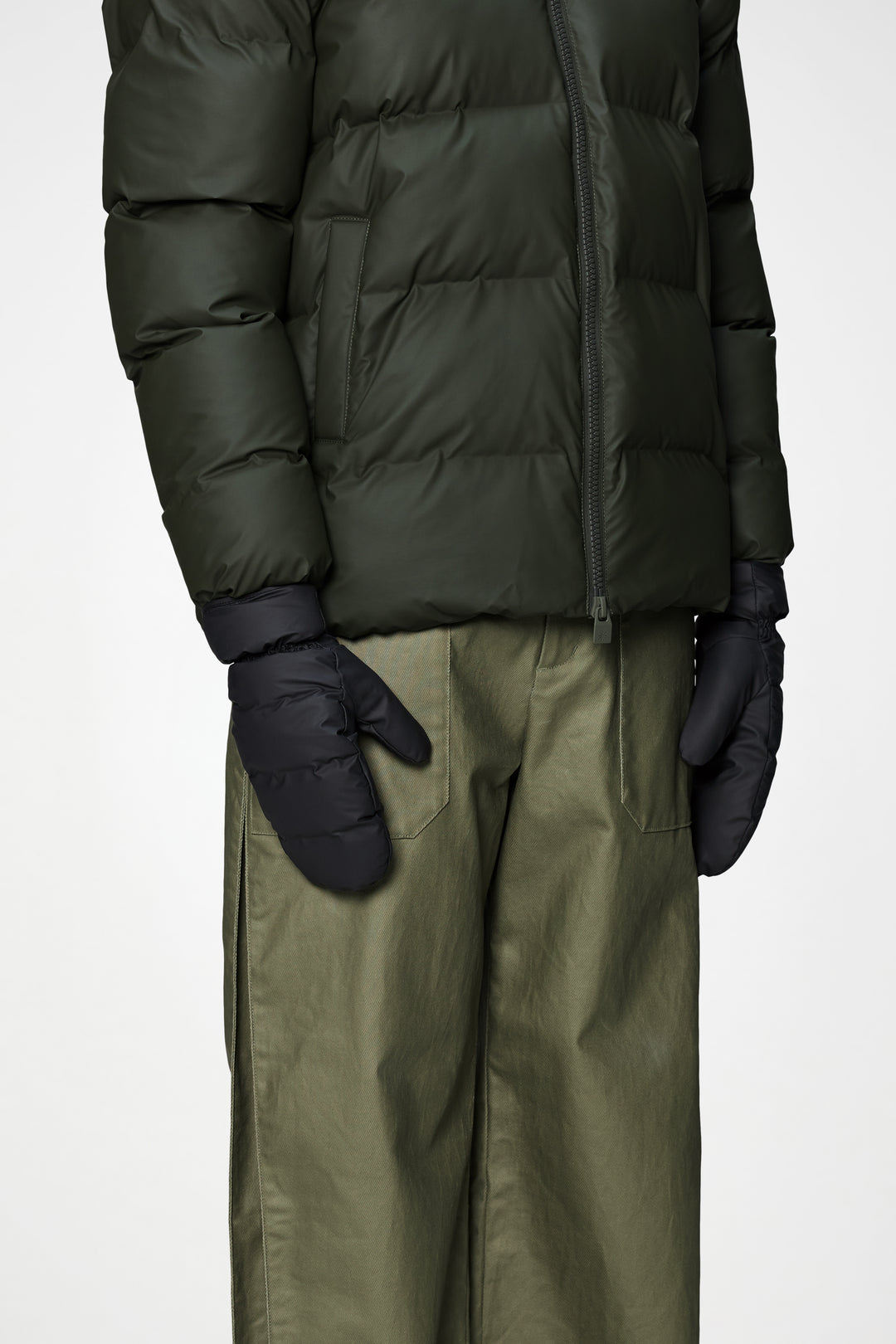 Puffer Mittens - Black