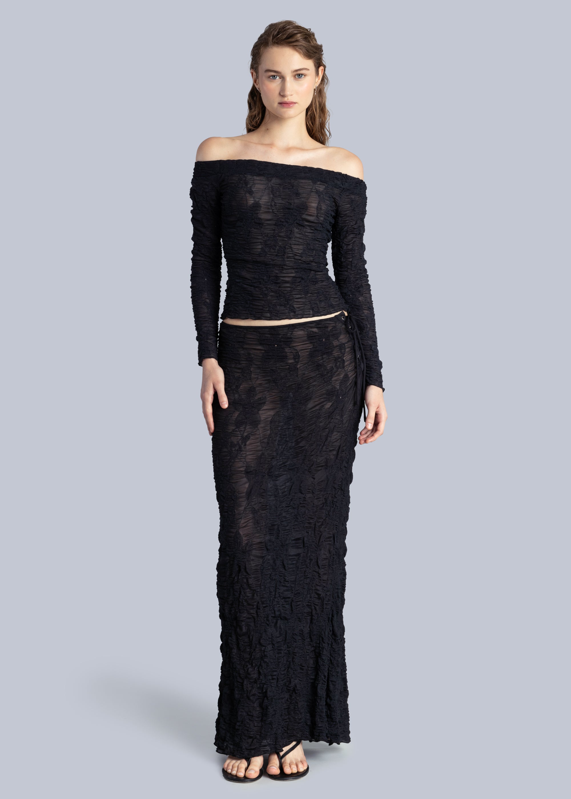 Jacquard Maxi Skirt