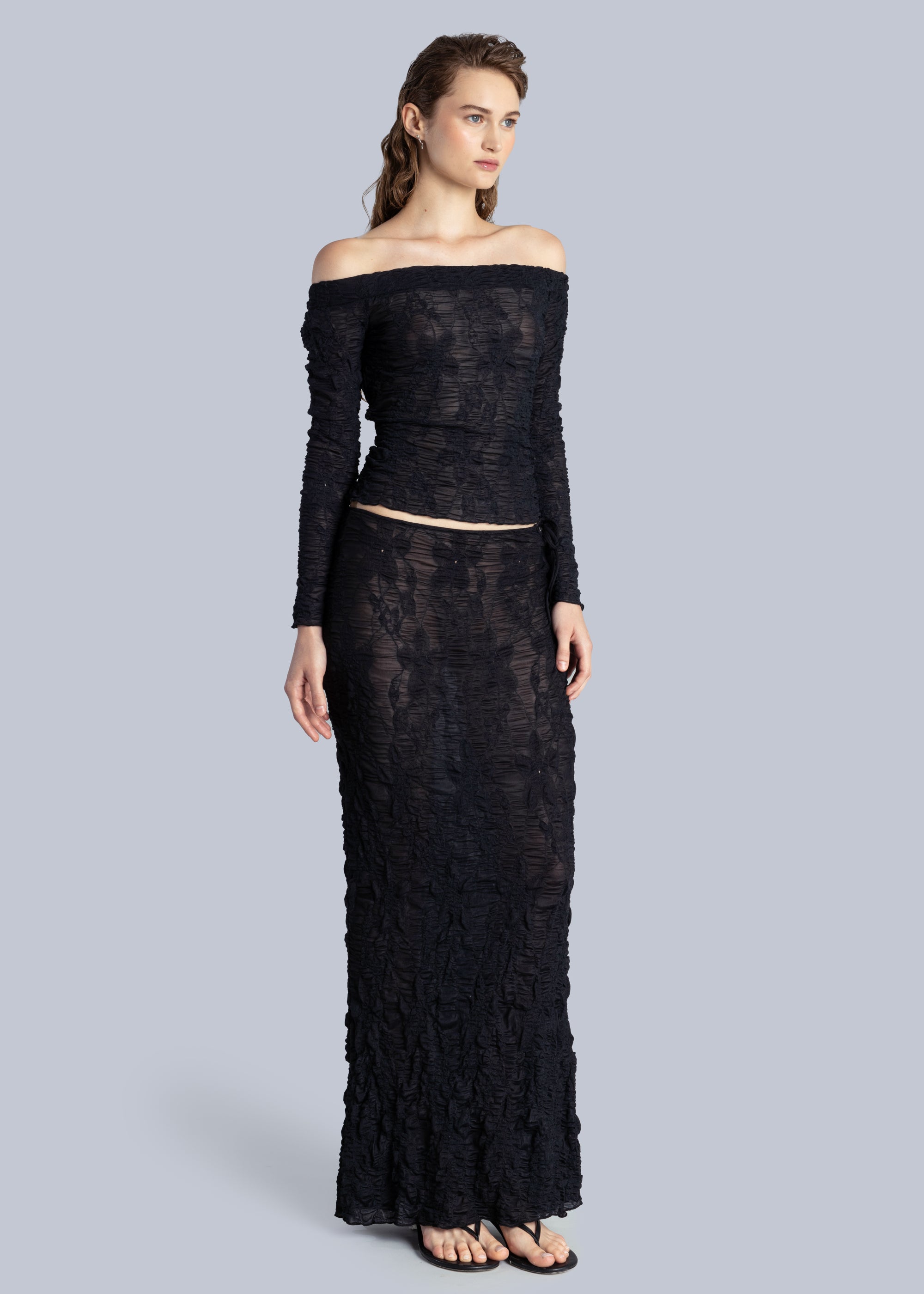 Jacquard Maxi Skirt