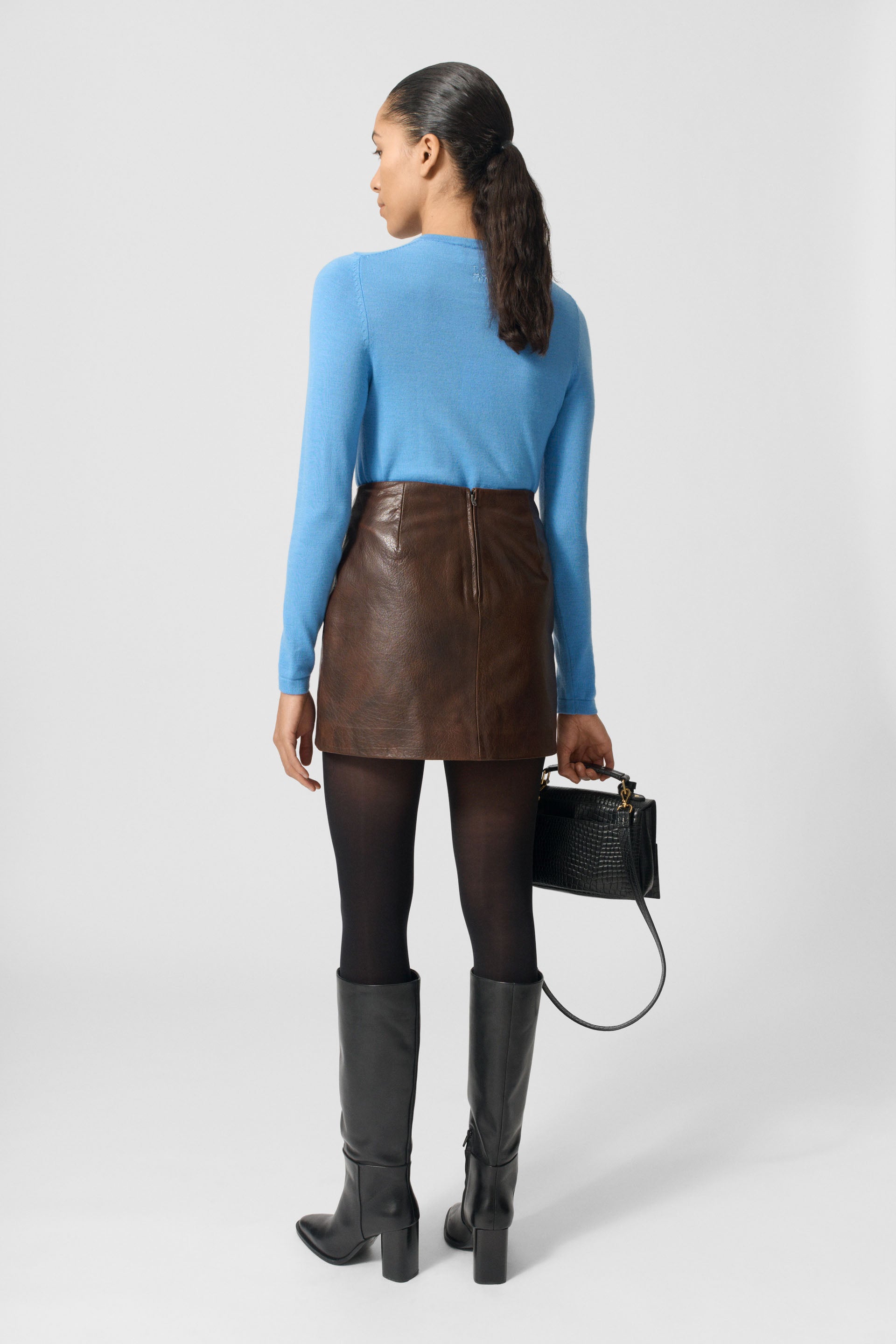 Irina Leather Skirt