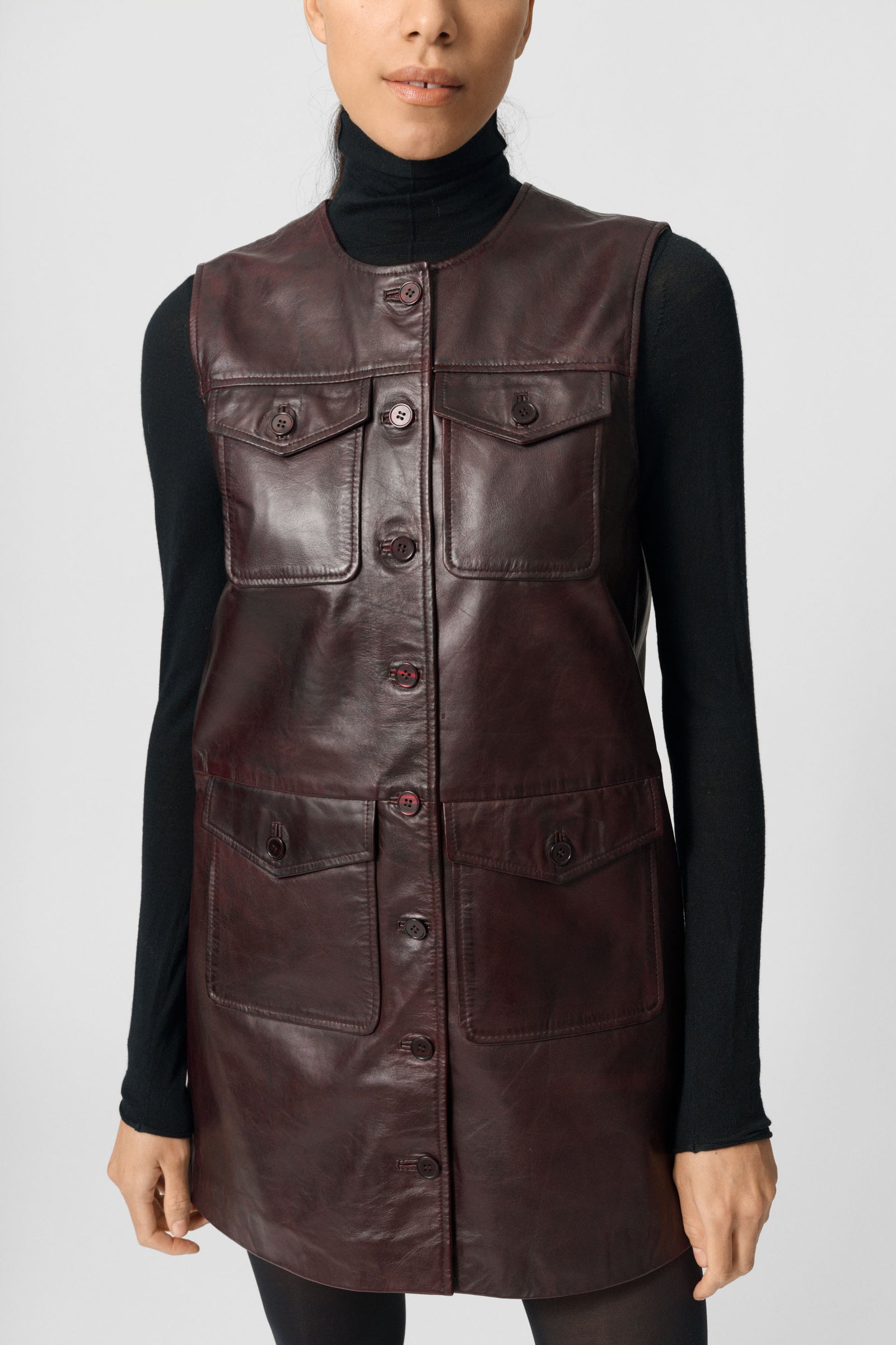 Petrina Leather Dress