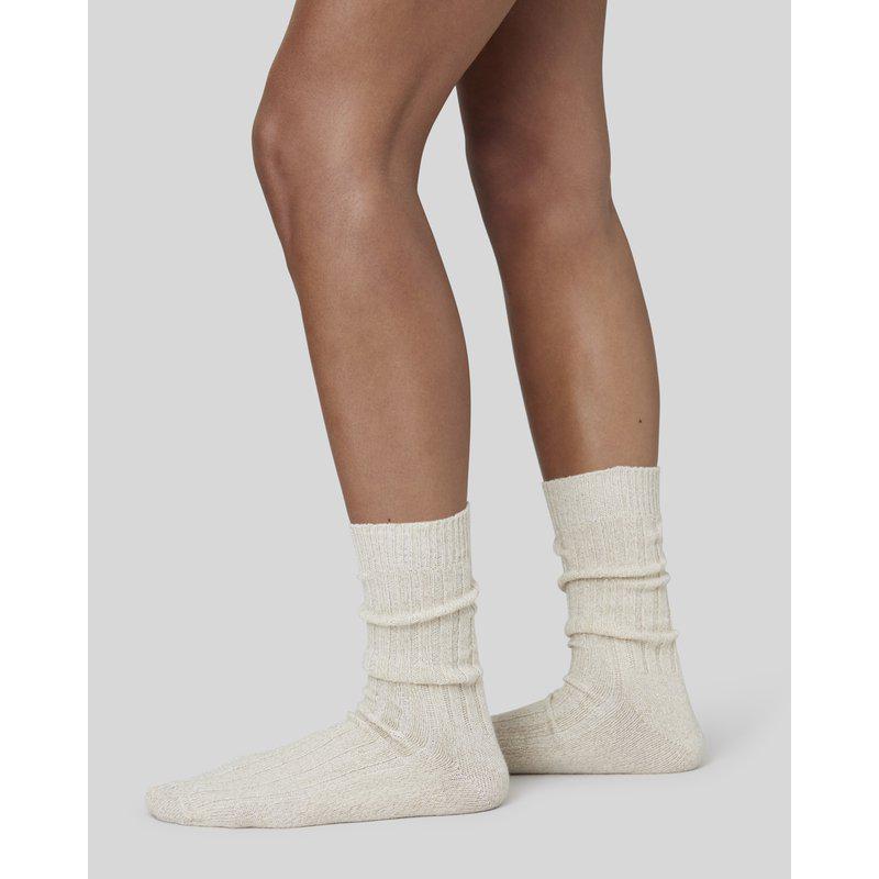 Bodil Chunky Socks, Ivory