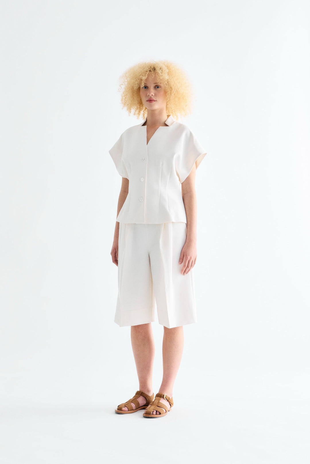 Minju Blouse, Egret