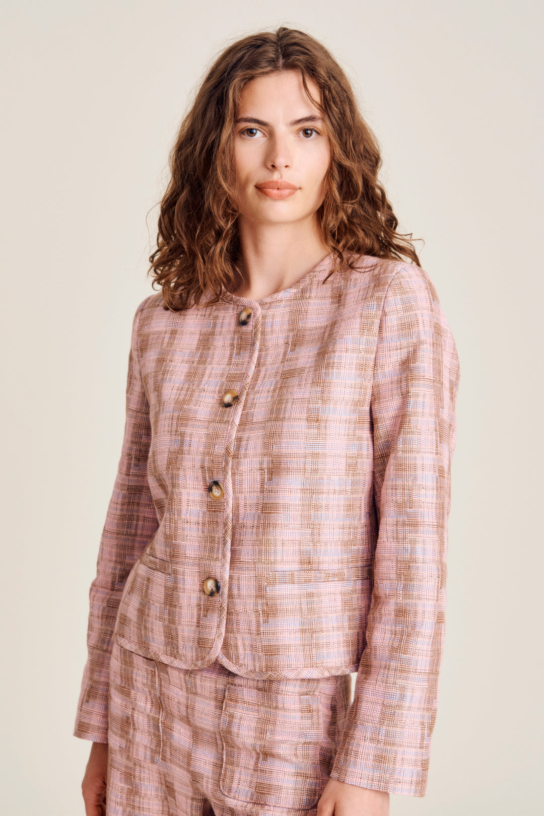 Greenport Jacket, Rose Tan Weave