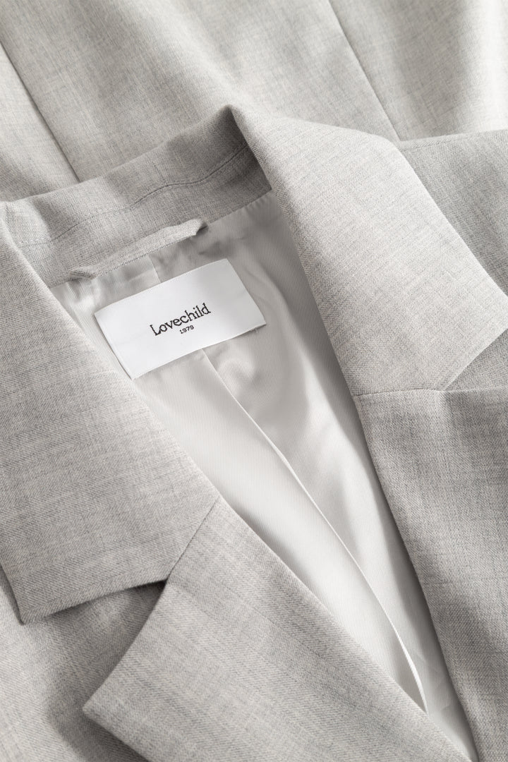 Alana Blazer, Light Grey Melange