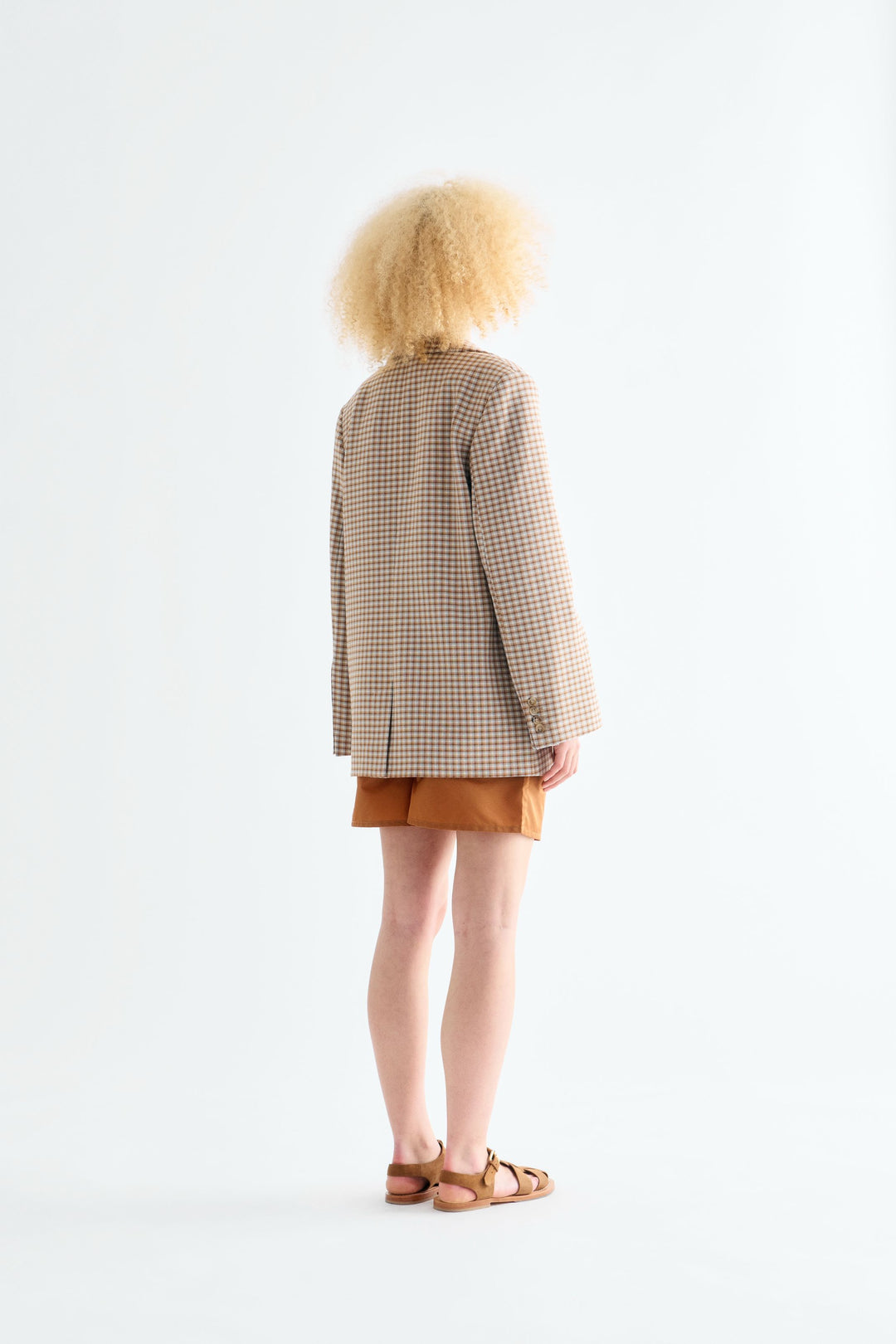 Noomi Blazer, Brown Multi Check