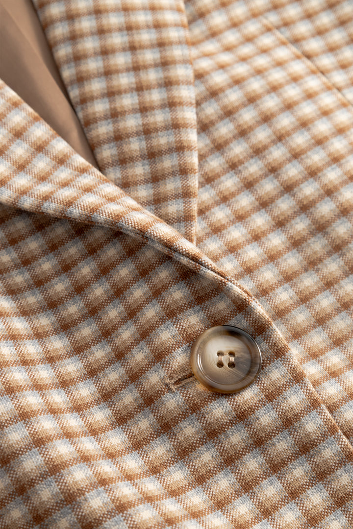 Noomi Blazer, Brown Multi Check