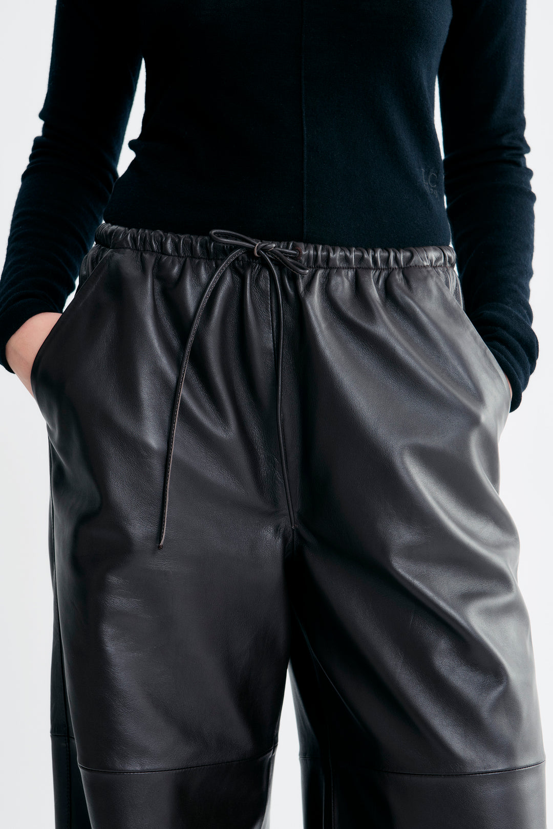 Lana Leather Pants - Chestnut