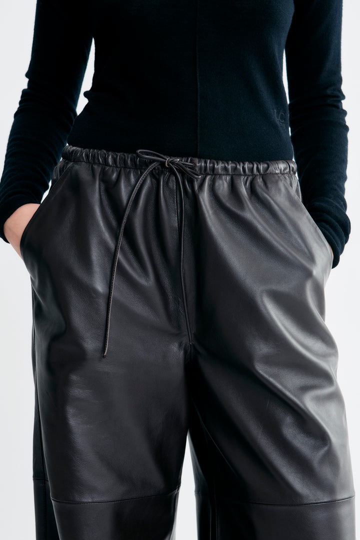 Lana Leather Pants - Chestnut