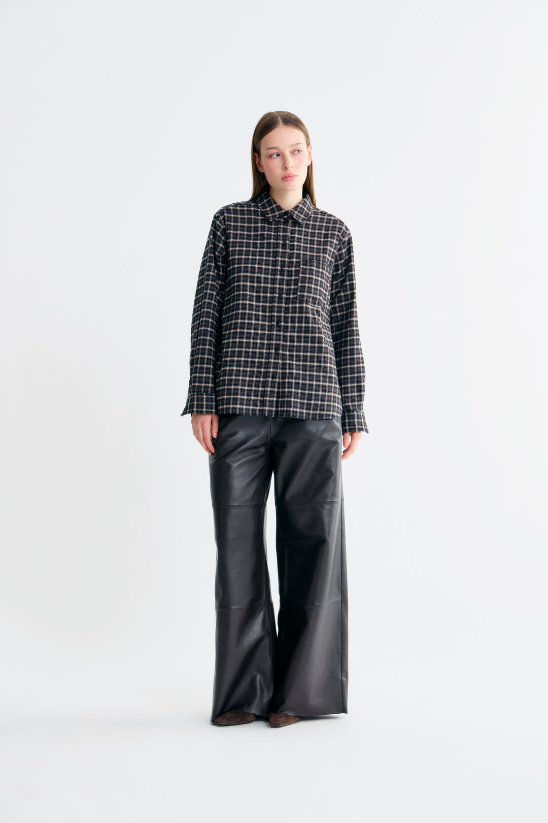 Lana Leather Pants - Chestnut