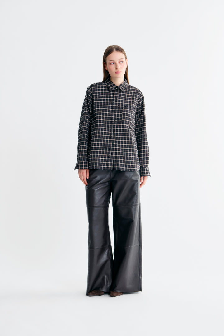Lana Leather Pants - Chestnut