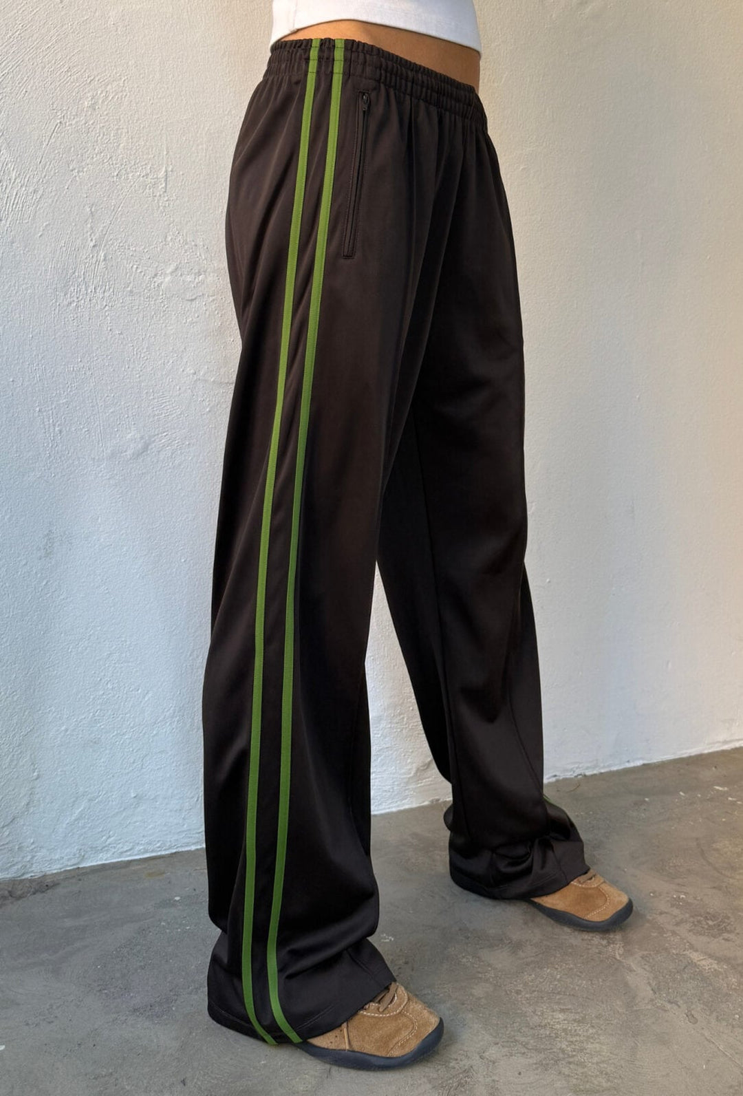 Mia Pants - Chocolate/Green // FORPÖNTUN