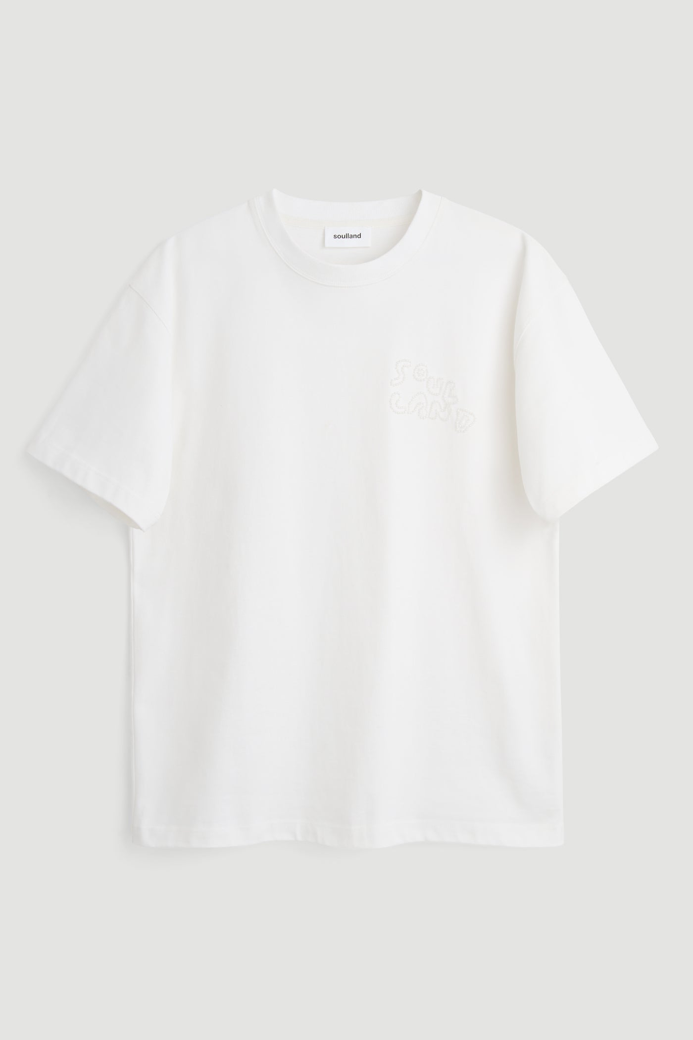 KAI beaded T-shirt, White