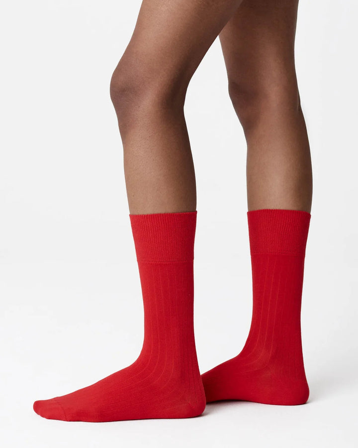 2-pack Edna Cotton Socks - Rouge