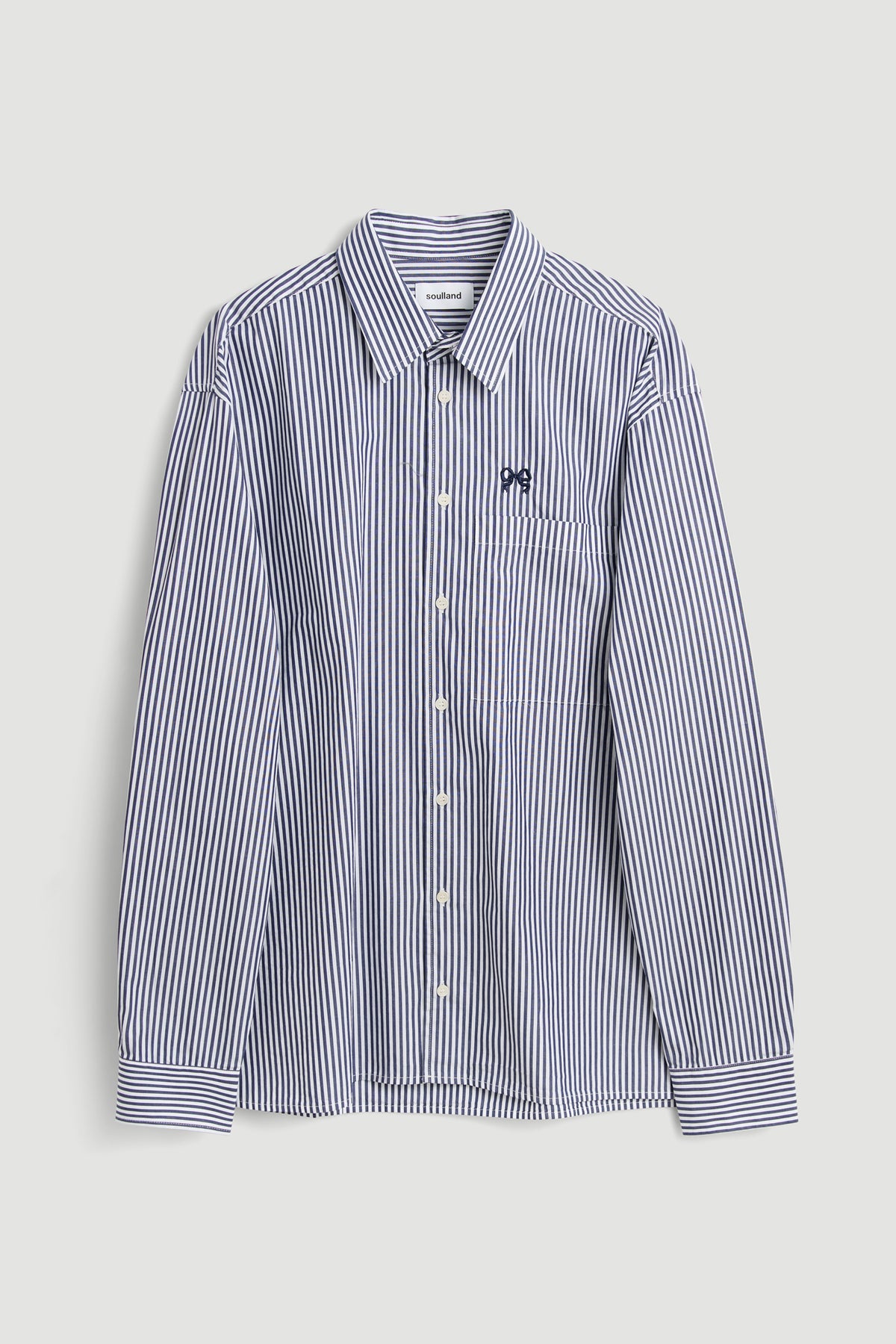 Soulland Stripe Shirt, Blue