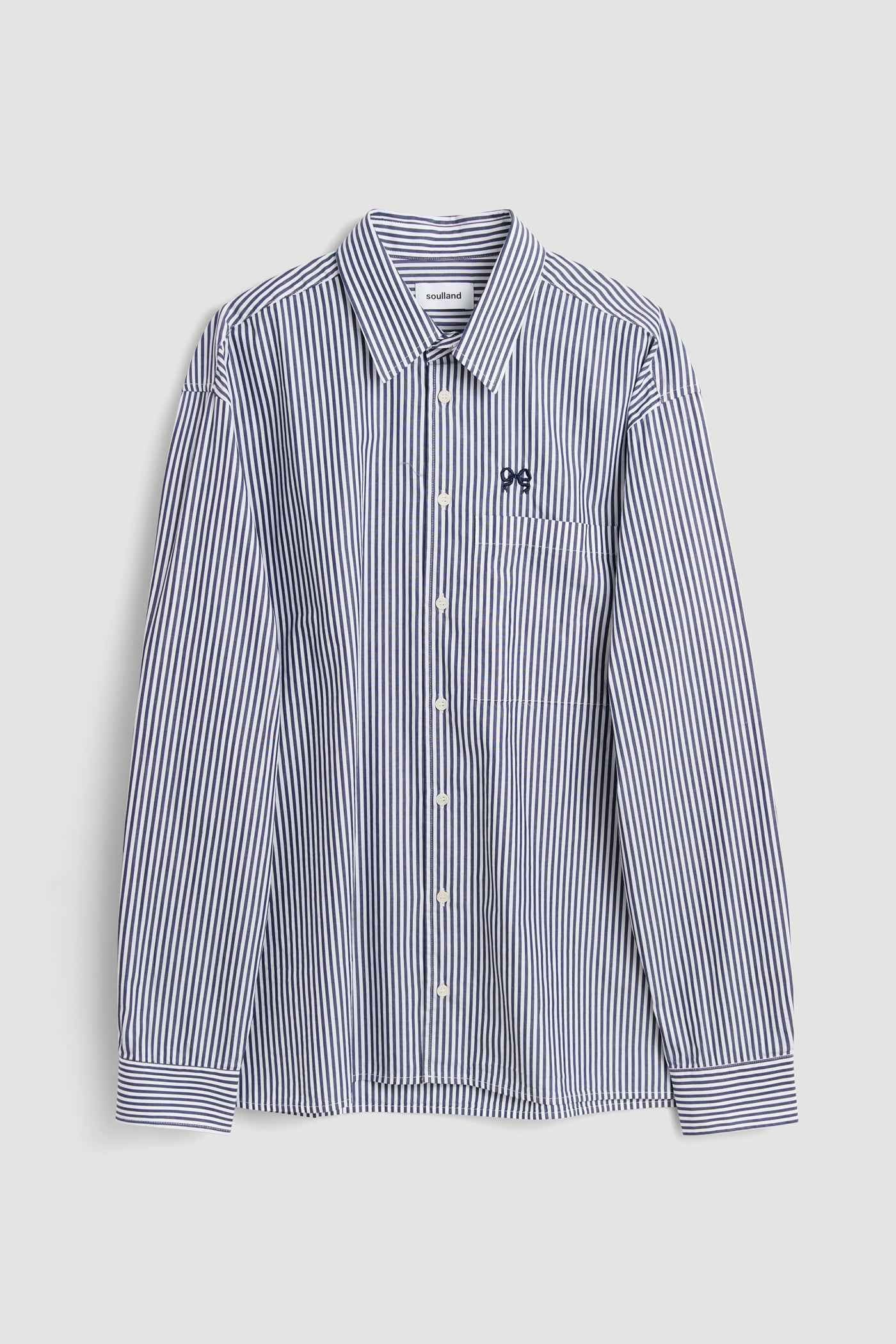 Soulland Stripe Shirt, Blue