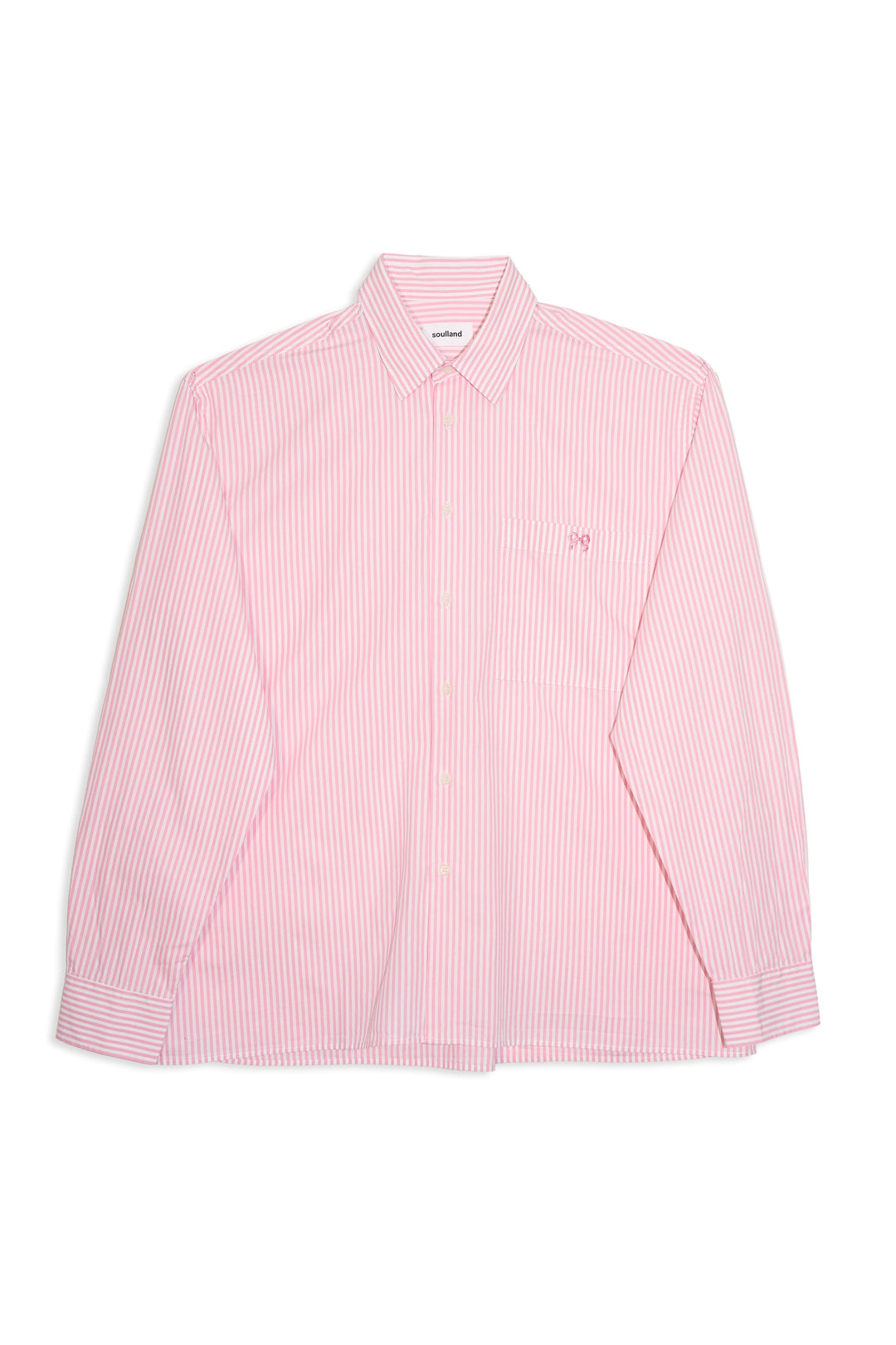 Soulland Stripe Shirt, Pink