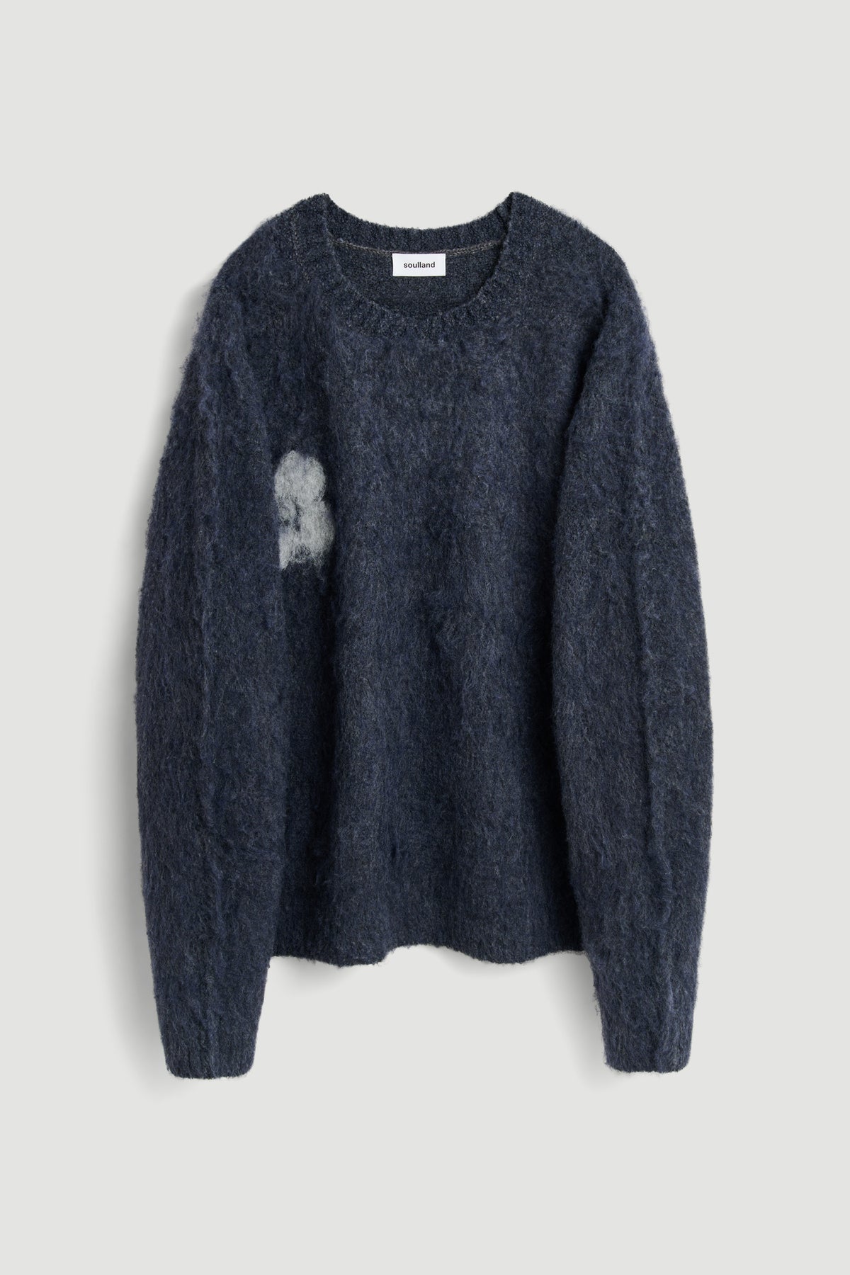 FRANK crewneck brushed boucle sweater