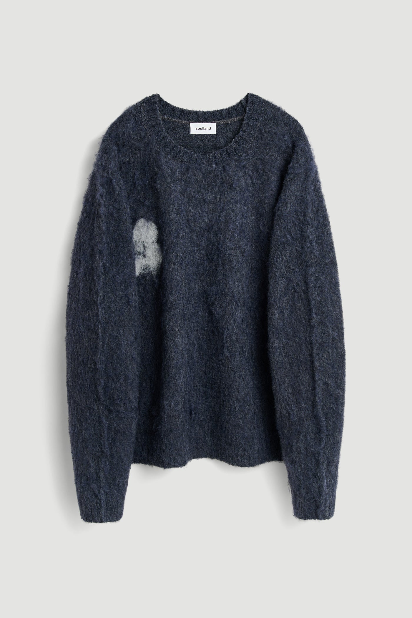 FRANK crewneck brushed boucle sweater