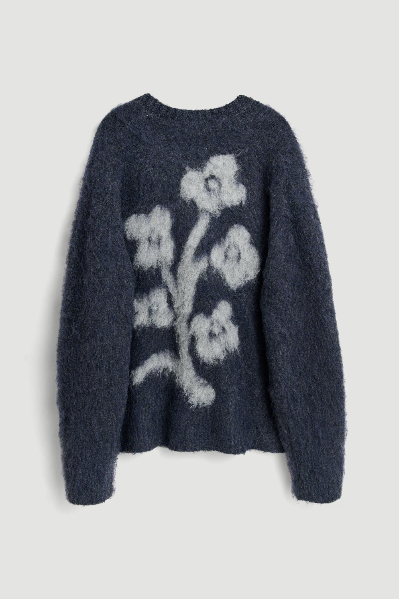 FRANK crewneck brushed boucle sweater