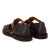 Strap buckle sandal, Dark Brown
