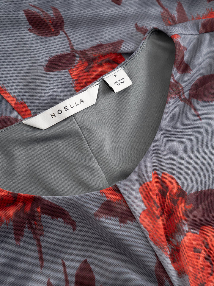 Lavetta Dress, Rose Print