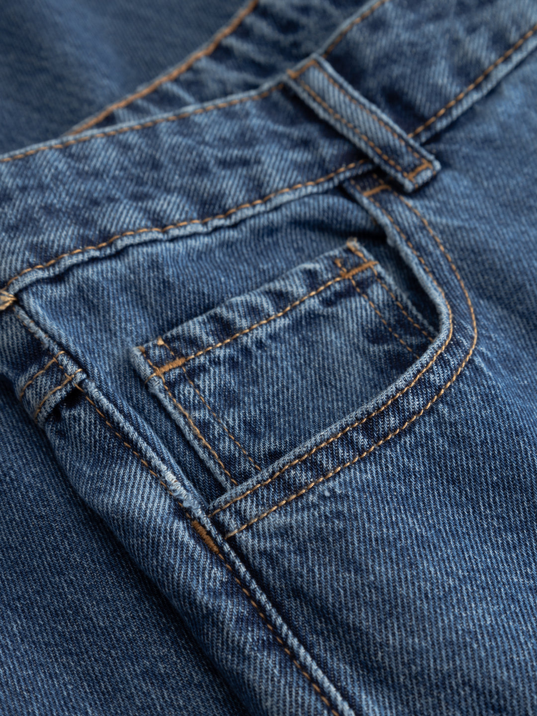 Katy Mid Waist Jeans, Blue Wash