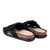 Crochet slip-in footbed sandal, Black