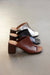 Mule with sculptural heel, Tan